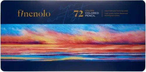 Карандаши цветные Finenolo, 72 цвета