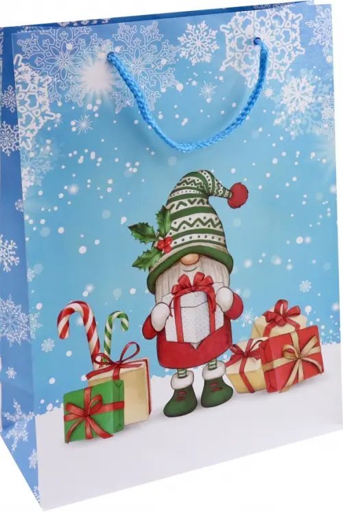 Новогодние подарочные пакеты Пакет подарочный ламинированный