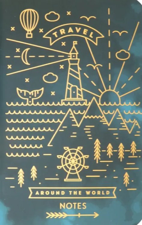 Тетради 32-48л Тетрадь Золотые линии. Дизайн 7, 48 листов, А5-, нелинованная