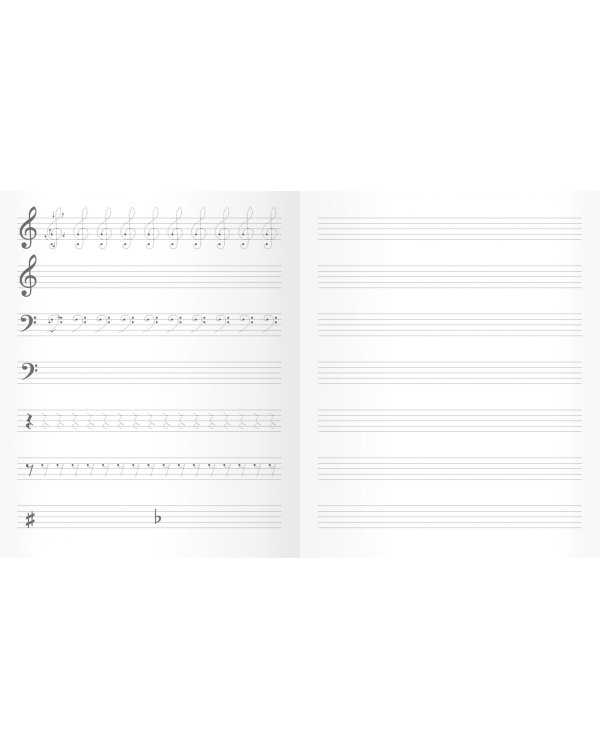 Тетрадь для нот Музыкальные собачки, 16 листов, А5