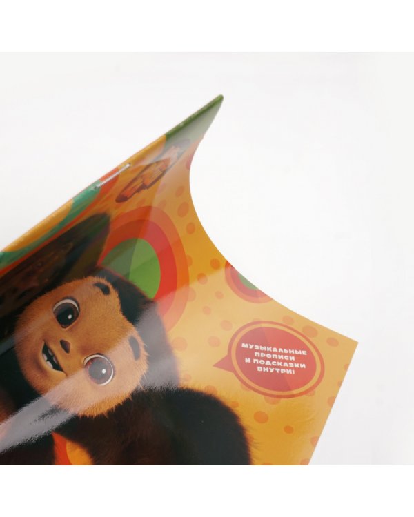 Тетрадь для нот Чебурашка, 16 листов, А5