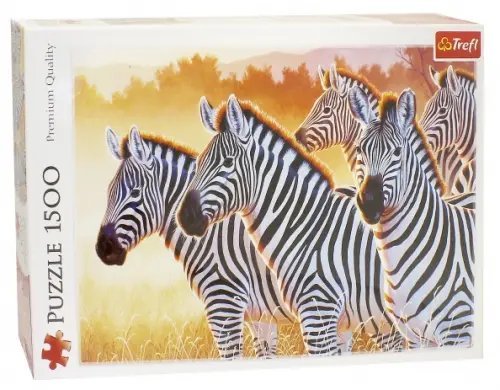 Puzzle-1500 Пазл Зебры. 1500 деталей