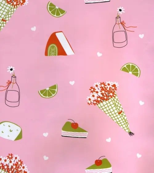 Бумага упаковочная Bonjour. Букет