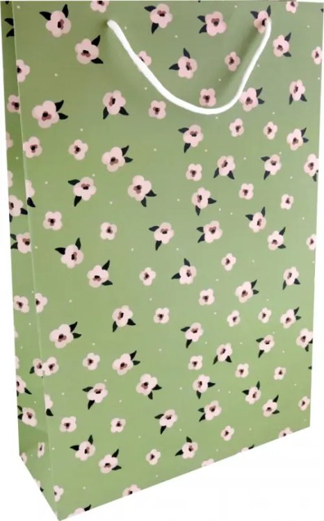 Пакет подарочный Pretty, зеленый