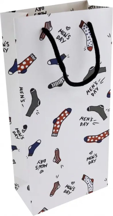 Пакет подарочный Пакет подарочный Men's day. Носки