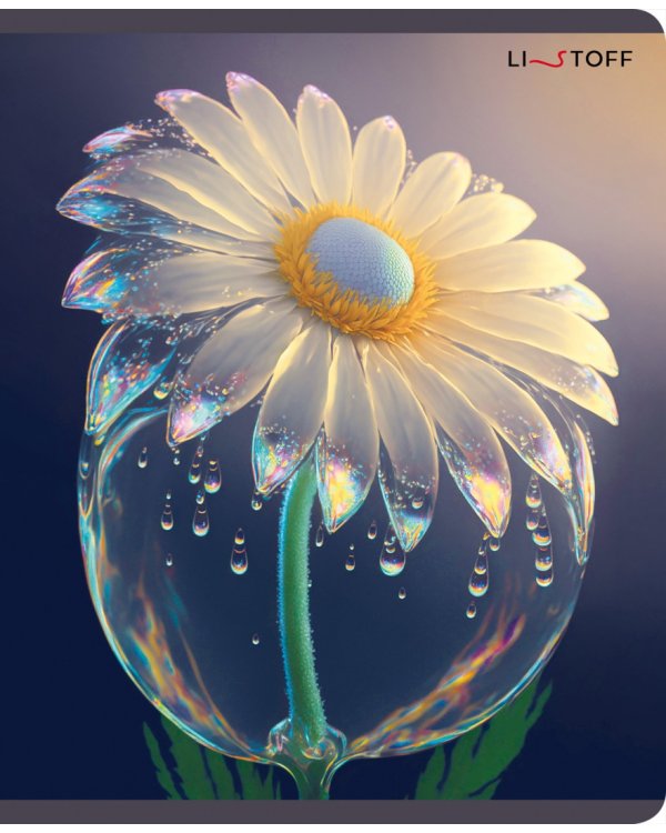 Тетрадь Фантастические цветы, А5, 48 листов, клетка