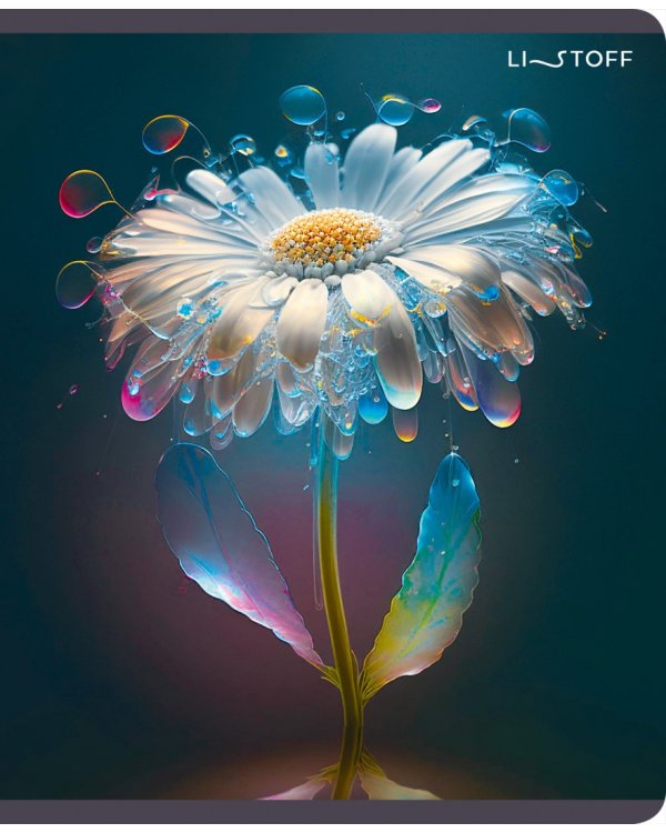 Тетрадь Фантастические цветы, А5, 48 листов, клетка