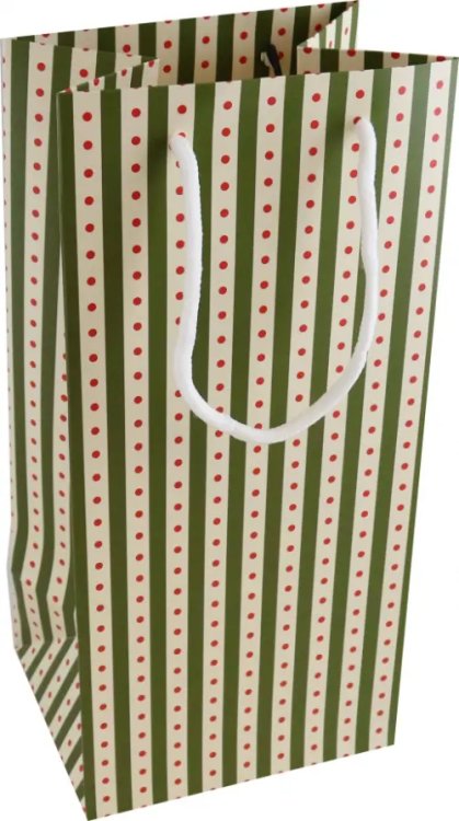 Пакет подарочный Christmas. Полоски