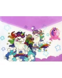 Папка на кнопке Unicorn, в ассортименте