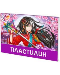 Пластилин Аниме. Сакура, 24 цвета, стек