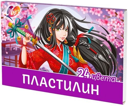 Пластилин Аниме. Сакура, 24 цвета, стек
