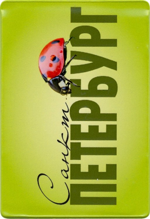 Чехол для карт Санкт-Петербург, божья коровка