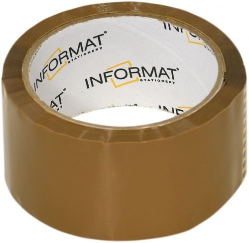 Лента упаковочная, 48 мм х 57 м, коричневая Лента упаковочная, 48 мм х 57 м, коричневая