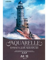 Бумага для акварели Маяк, А4, 10 листов
