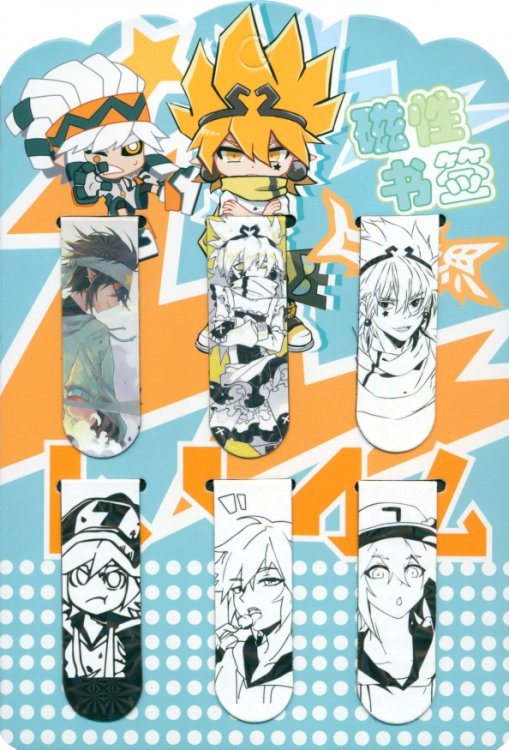 Закладки для книг Набор закладок Anime, 6 штук, в ассортименте