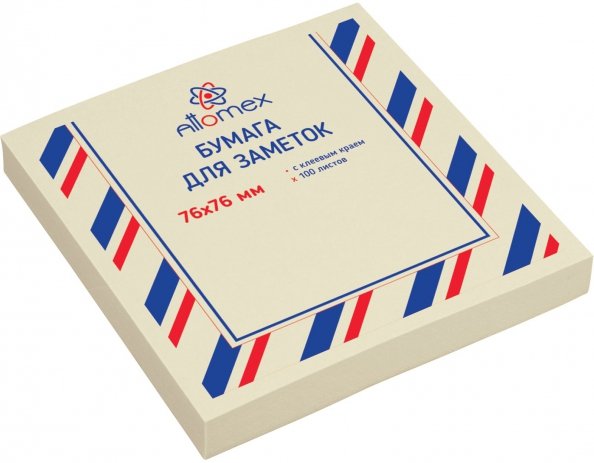 Блок для записи самоклеящийся, 100 листов, желтый