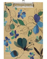 Папка-клипборд Bloom Garden, A4, синяя