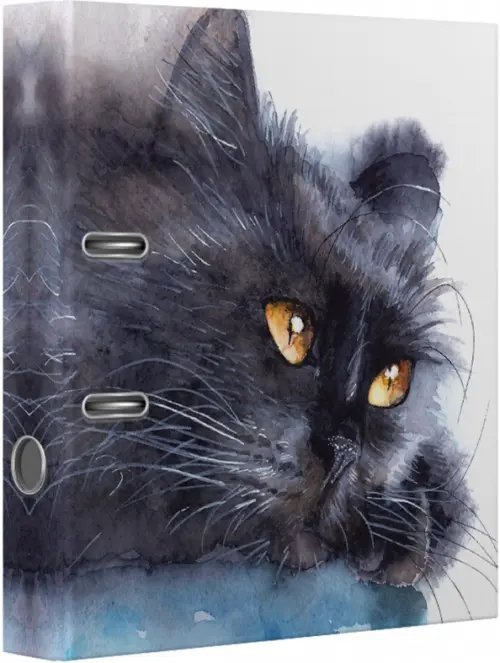 Папка с арочным механизмом Black Cat, A4, 75 мм