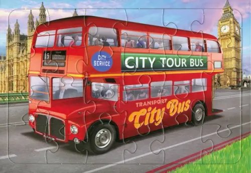 Пазл Автобус, 24 элемента