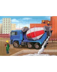 Пазл Грузовой автомобиль Бетономешалка, 24 элемента