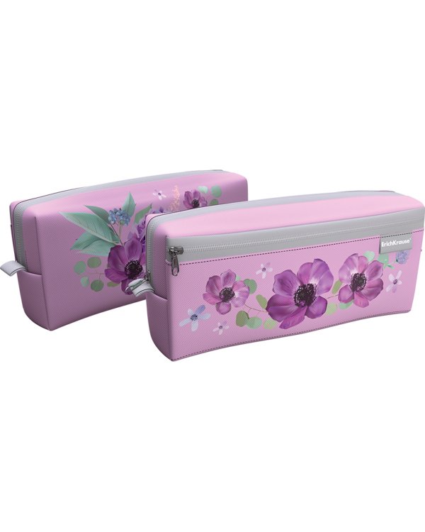 Пенал квадро Pastel Bloom. Lilac, 2 отделения