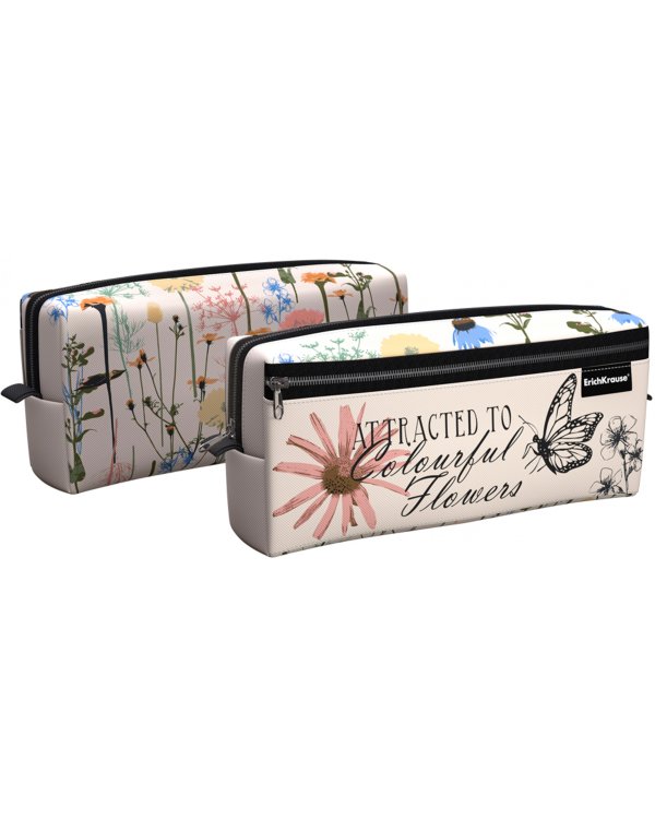 Пенал квадро Wild Flowers, 2 отделения
