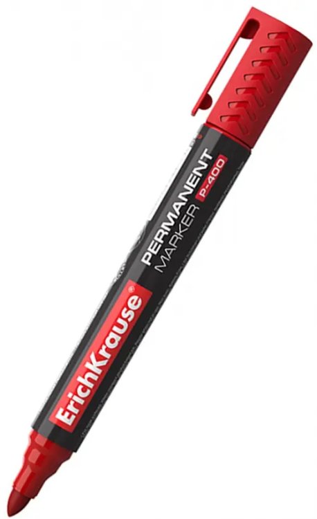 Маркер перманентный P-400, красный Маркер перманентный P-400, красный