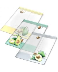 Обложки для тетрадей с рисунком Авокадо, 3 штуки