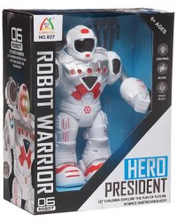 Робот Герой, электромеханический, бело-красный