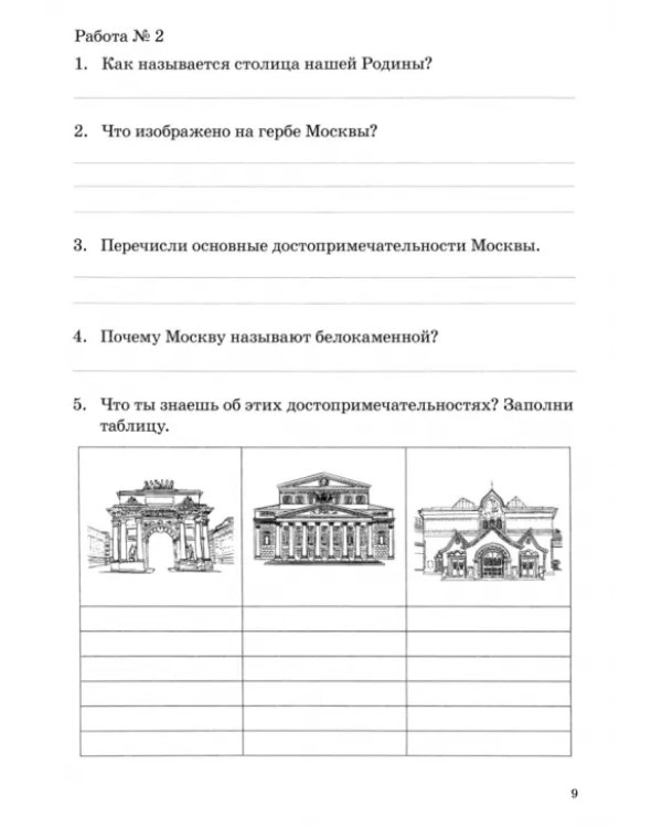 Окружающий мир. 2 класс. Работа по темам