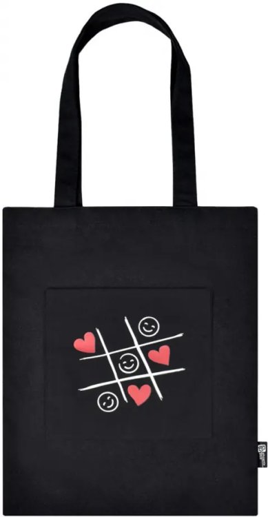 Сумка-шоппер Смайлики-сердечки