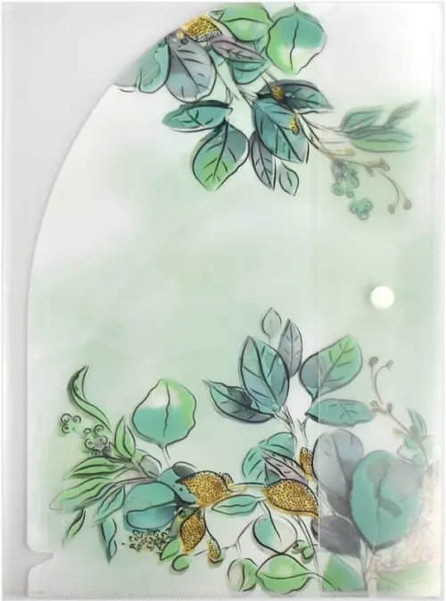 Папка для документов Папка для документов пластиковая Листья, А4