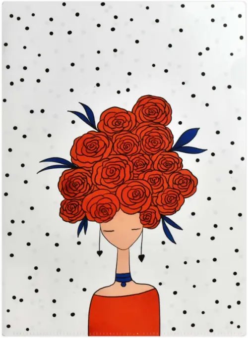 Папка-уголок Папка-уголок для документов пластиковая Состояние души, А4