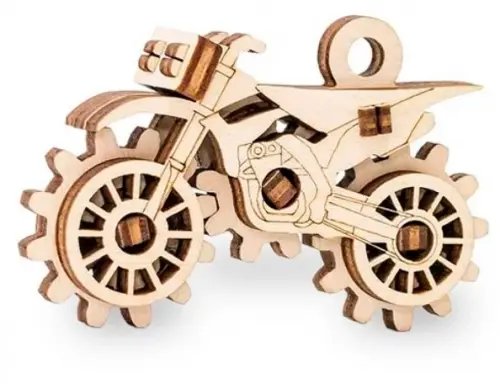 Деревянный конструктор-брелок Эвик. Кроссбайк Деревянный конструктор-брелок Эвик. Кроссбайк