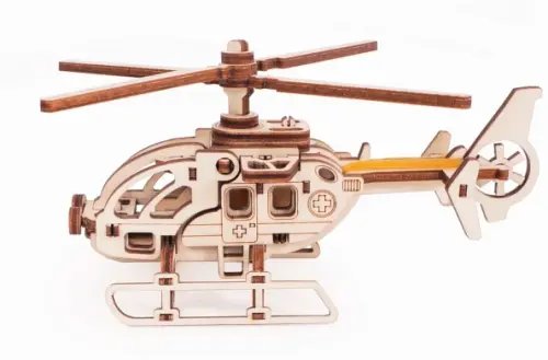 Конструктор 3D деревянный Вертолет Стриж Конструктор 3D деревянный Вертолет Стриж