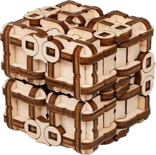 Деревянный конструктор, головоломка Метаморфик Куб Деревянный конструктор, головоломка Метаморфик Куб
