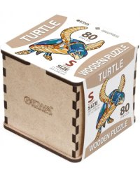 Деревянный, фигурный пазл Морская Черепаха S