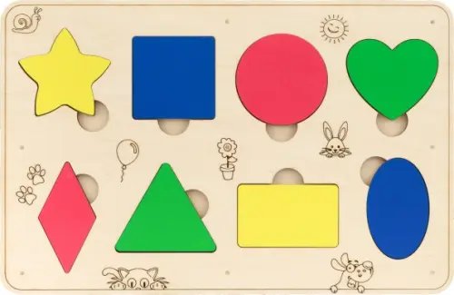 Сортер деревянный развивающий Геометрические фигуры Сортер деревянный развивающий Геометрические фигуры
