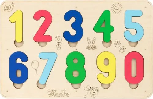 Сортер деревянный развивающий Цифры Сортер деревянный развивающий Цифры