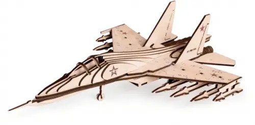 Конструктор из дерева Российский Истребитель