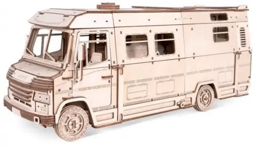 Конструктор 3D деревянный Пикник. Домик для кукол на колесах Конструктор 3D деревянный Пикник. Домик для кукол на колесах