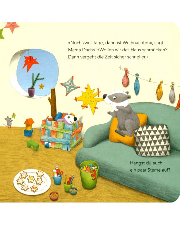 Дополнительное изображение книги «"Wann ist endlich Weihnachten?", fragt der kleine Dachs»