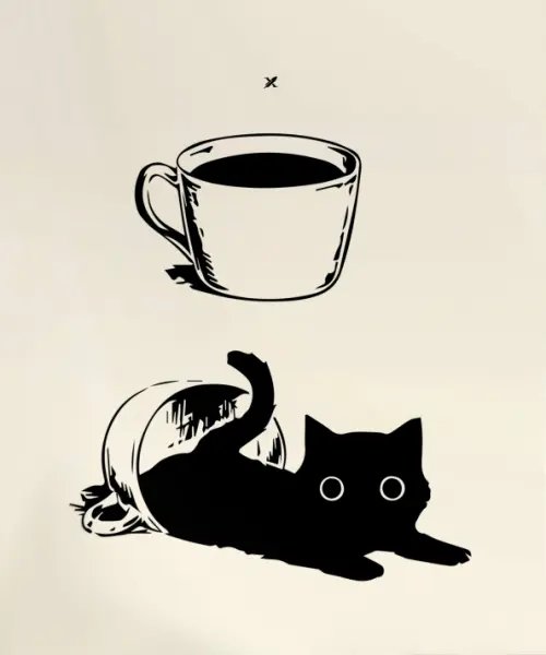 Тетрадь Naughty Cat, А5, 48 листов, клетка, в ассортименте