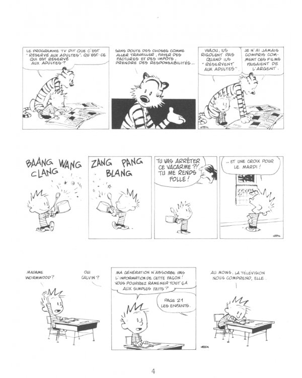 Calvin et Hobbes. Tome 19. Que de misère humaine !
