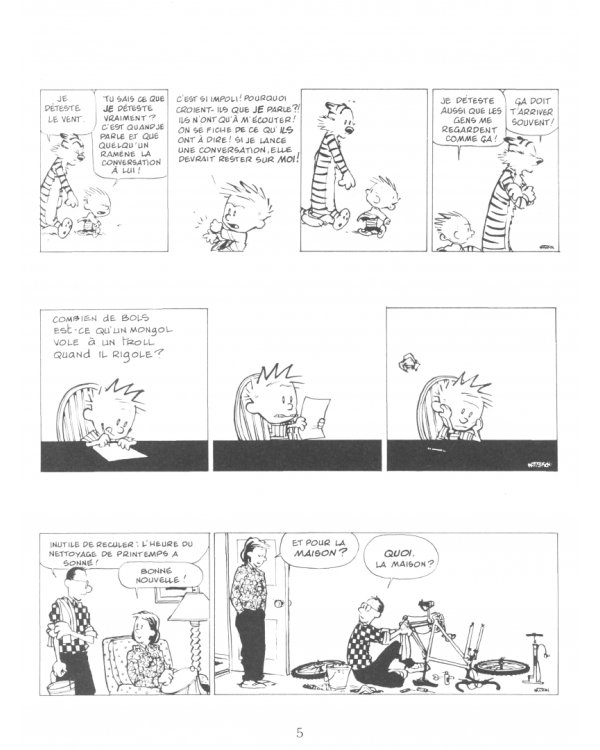 Calvin et Hobbes. Tome 19. Que de misère humaine !