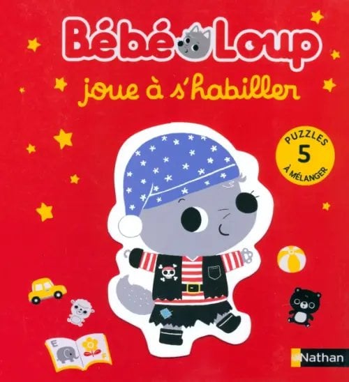 Bébé Loup joue à s'habiller. Puzzles
