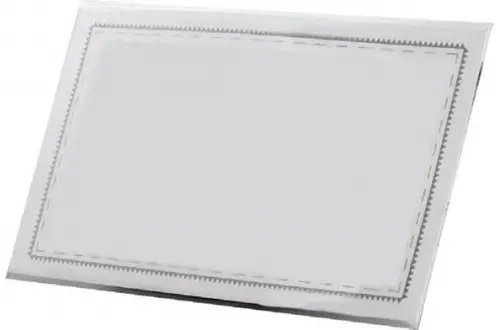 Бейдж горизонтальный с металлическим зажимом и булавкой