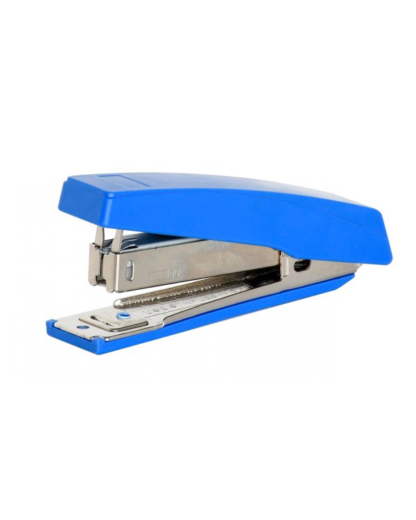 Степлер Lite №10, до 12 листов, пластик, синий