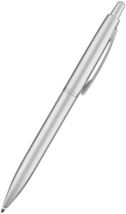 Ручка шариковая автоматическая San Remo, синяя, цвет корпуса серебряный, в футляре