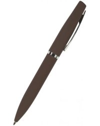 Ручка шариковая автоматическая Portofino, синяя, цвет корпуса коричневый